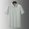 Dibenze Men's Plus Size Casual Short Sleeve Polo Shirt