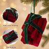 Velvet Gift Box Ornament Stacked Gift Box Shape Xmas Hanging Pendant  Home Decor