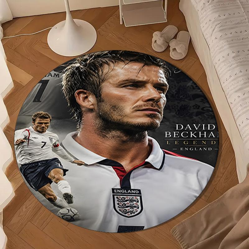 David Manchester United Legend Round mat Home Decor, Chair rug For livingroom,Bedroom, doormat home decor Birthday Gift Christmas Gifts