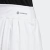 adidas Solid Color Tennis A-Line Mini Skirt Breathable Sports Bottoms Women White HZ4306