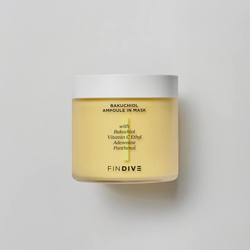 Findive Bakuchiol Ampoule in Mask 200ml Anti Aging Brightening Wrinkle Care K-Beauty