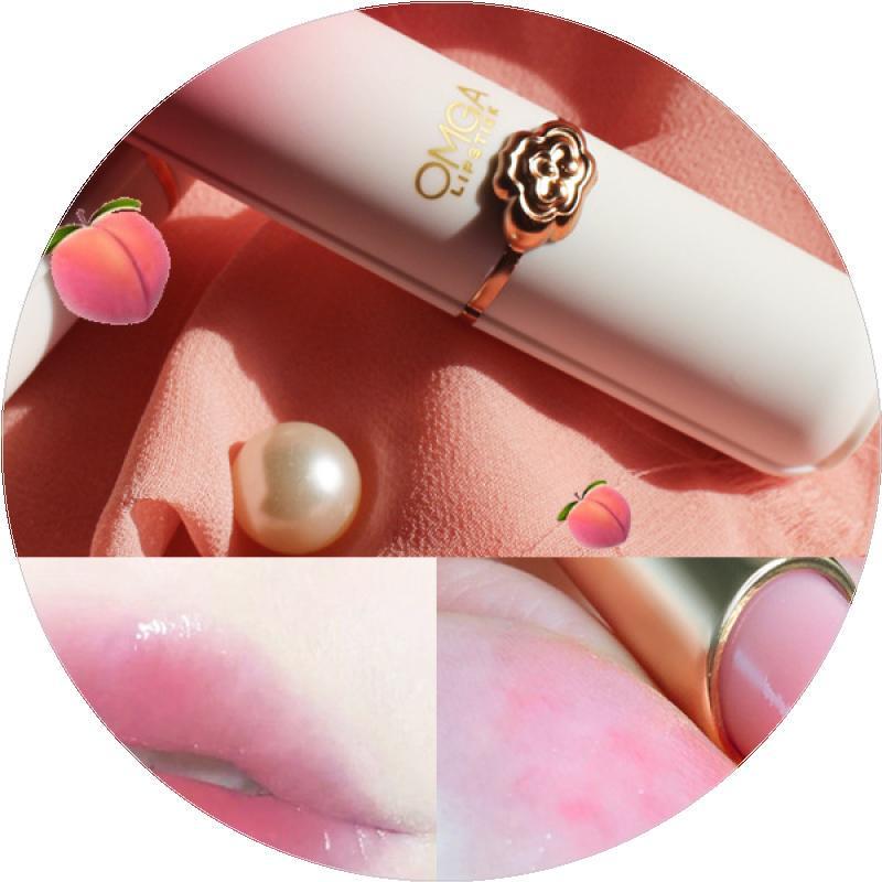 Peach Color-Changing Non-Stick Jelly Lipstick - Temperature-Adaptive Moisturizing Lip Balm