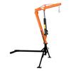 Truck Crane, 680 Kg Pickup Hitch Crane Trailer Hitch Mounted, Manual Hydraulic with 12T Hydraulic Jack, 360° Swivel Telescopic Boom, Foldable Truck