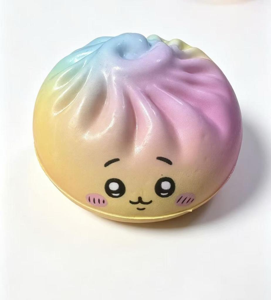 Nieuwe Knödel Druk Knödel Squishies Schattig Kleurrijk Broodje Speelgoed Langzaam Rijzend Stressverlichting Fidget Speelgoed voor Volwassenen Angstverlichtend Cadeau
