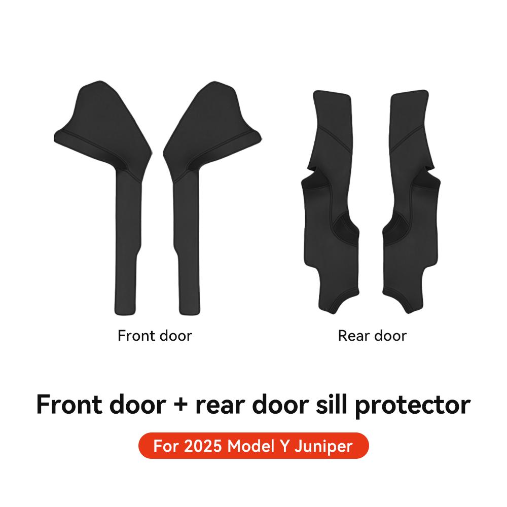 YZ For Tesla Model Y Juniper 2025 New Leather Trunk Mats Fully Surrounded Waterproof Non-Slip Liner Custom Floor Mat Accessories