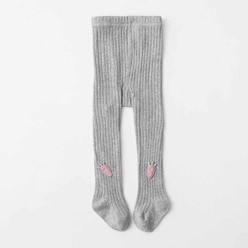 Spring Cartoon Children's Breathable One-piece Leggings Double-needle Tights Infant Plush Doll Cute Baby Tights