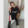 Red & Black Racing Oversized Street T-Shirts for Men & Women - Short-Sleeved Summer Tops