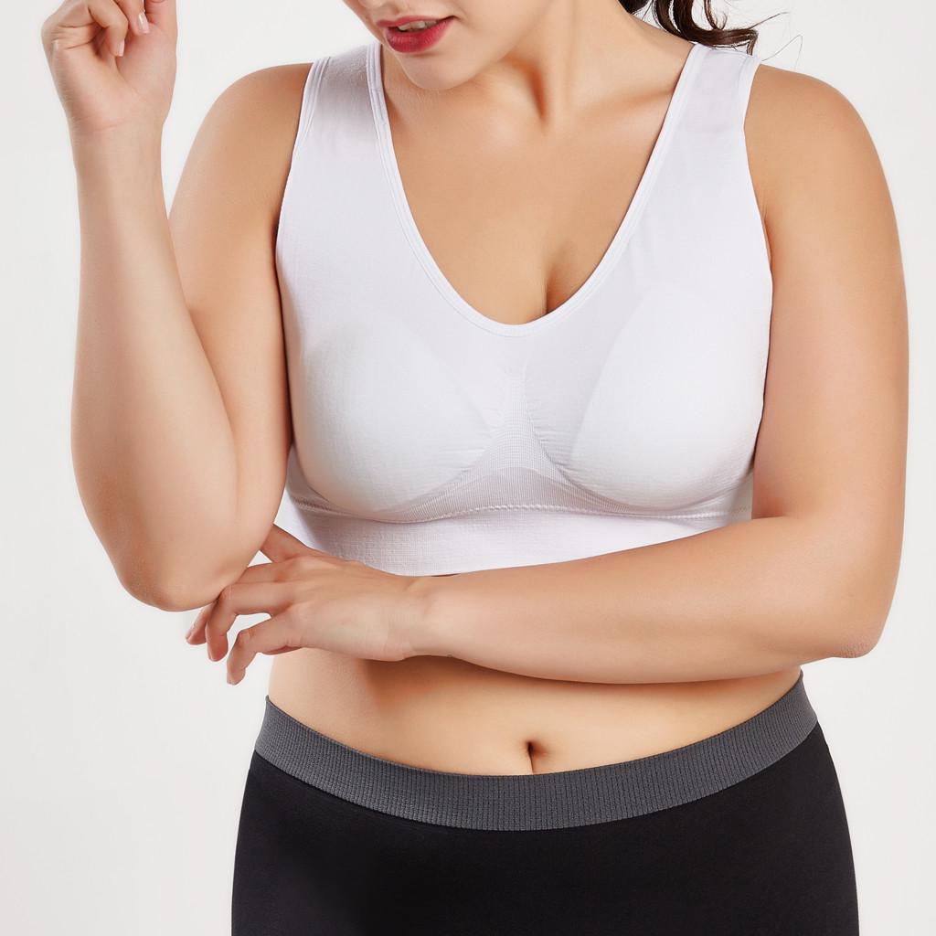 Women Color Plus Size Ultratenká velká podprsenka Sportovní podprsenka Full Bra Cup Tops
