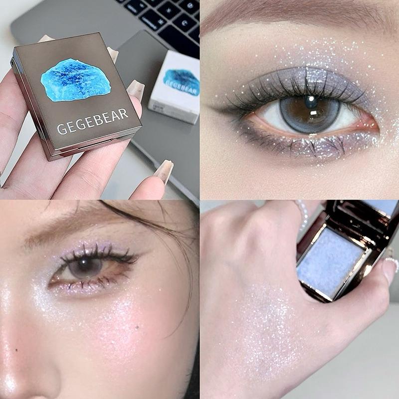 Spazio cowboy cosmico Evidenziatore Occhi Glitter Ombretto monocromatico Tavolozza Shimmer Satin Trucco Tavolozza Ombretto Kit evidenziazione