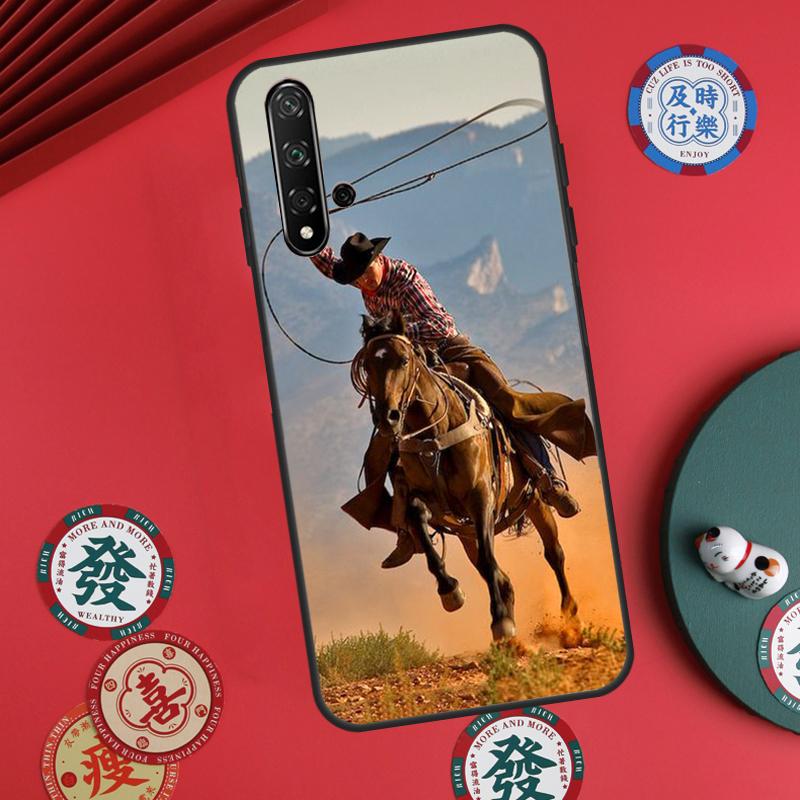Rodeo Cowboy Lasso Horses For Huawei Nova Y73 Y72 Y61 Y91 Y90 Y70 Y60 12s 12i 11i 8i 9 10 SE P60 Pro P30 P40 Lite Case