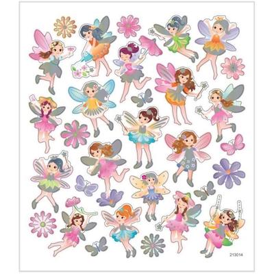 Stickers - Creotime - Fairies - 30 Pieces - 16.5 X 15 Cm - Multicolor