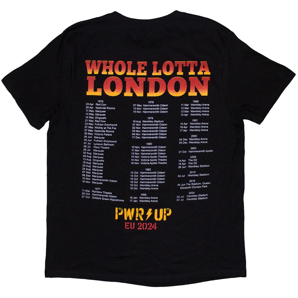 AC/DC Unisex Adult Whole Lotta London PWR-UP EU Tour 24 Back Print T-Shirt