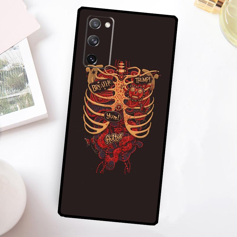Medizinische menschliche Anatomie Hülle Für Samsung Galaxy S23 Ultra S22 Plus S20 S21 FE S8 S9 S10 Note 10 20 S24 Ultra Hülle