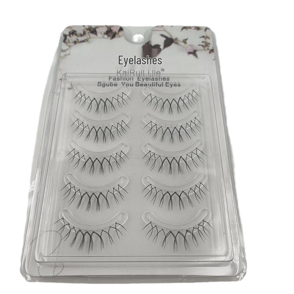

Natural Style Sunflower False Eyelashes with Extra-Fine Transparent Band - Handmade Daily Use Simulation Lashes