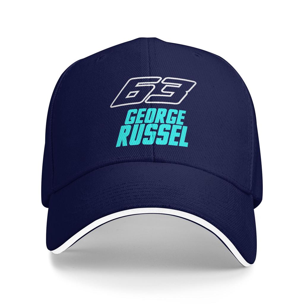 Frühling George Russell Baseballkappe Wandern Angeln Vintage Design Sonnenschutz Truckerhut Unisex Damen Hochwertige Snapback Kappe