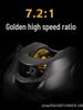 Ultra-Light Magnetic Black Bass Micro-Lure Fishing Reel for Long-Cast Raft Fishing