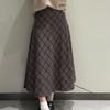 2025 Winter Retro A-Line Midi Skirt for Women: Casual, Versatile, and Fashionable