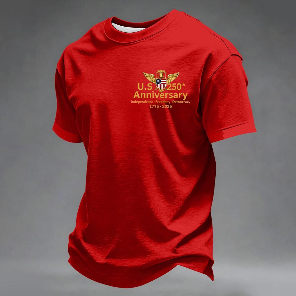 Men's Casual Day Commemorative Printed Top