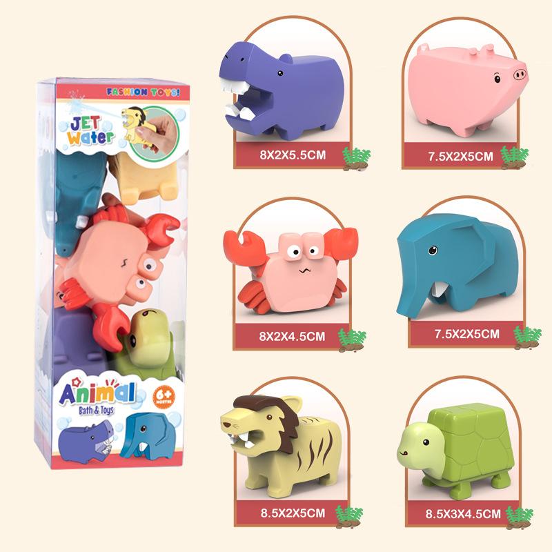 Non-Toxic Toddlers Squirt Toy Dinosaur Kids Bath Toys Baby Play Water Squirt Toys Squeeze Children And Children Swim Pool Water Toys