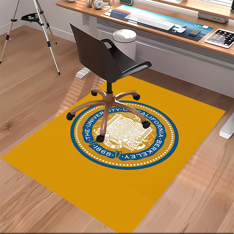 UC Berkeley Printed Absorbent Washable Carpet, Non-Slip Bathroom Mats, Kitchen Rugs, Yoga Mat,Living Room Entrance, Camping Picnic Rugs