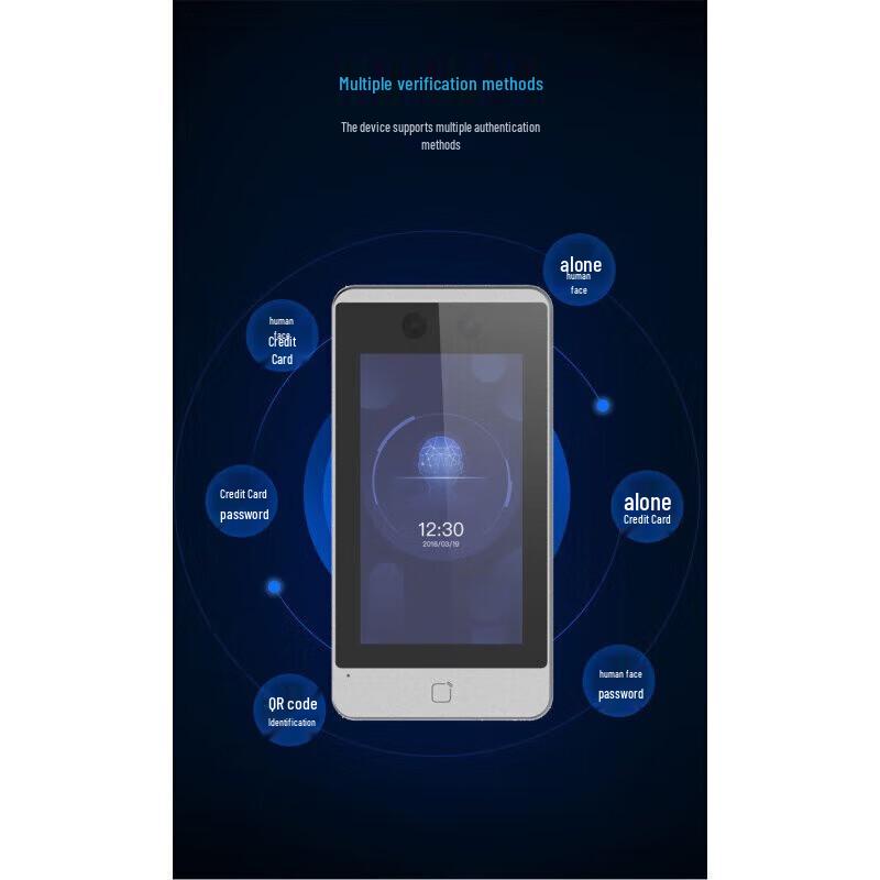 HIKVISION Facial Recognition Access Control & Time Attendance Terminal CN Plug (adapter Included)