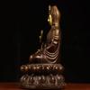 Bronze Bodhisattva Home Worship Buddha Statue Child-Giving Willow Branch South Sea Sitting Lotus Guanyin