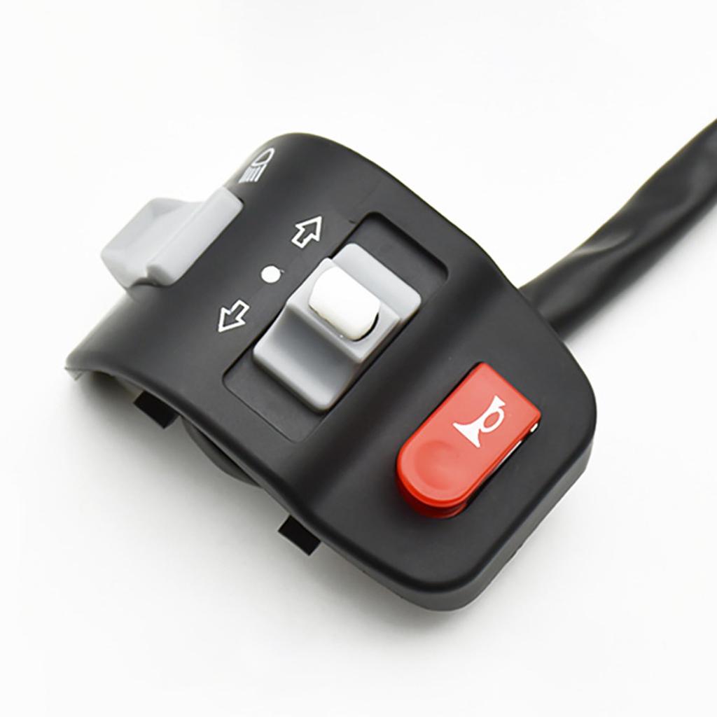 REYLNXR Motorcycle Switch Left Hand Handle Retrofit Headlight Switch Turn Signal Lamp Horn Button