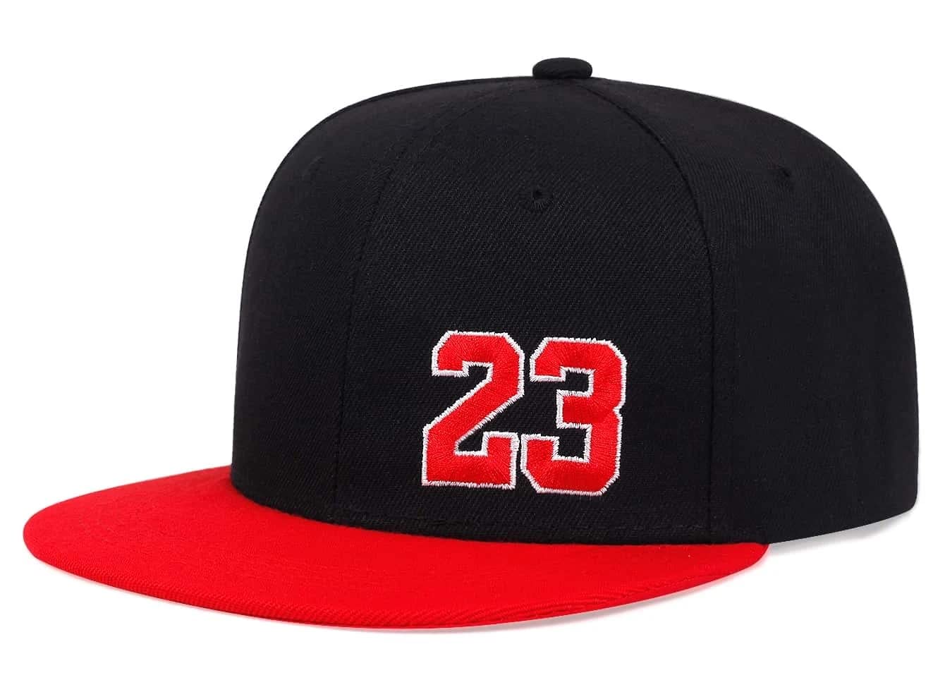 

Sproutsy Men s Baseball Snapback Flat Cap, Stylish Korean Style (Red)
