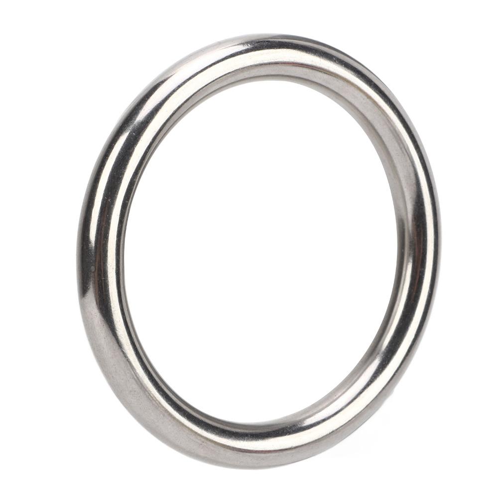 7 Pcs Silver O Ring Rustproof Solid Round Buckle Durable Stainless Steel O Ring  Diving Accessory