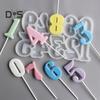 Heat Resistant Baking Mold Multi Use Silicone Decorating Numbers Chocolate Candy Mold Party Supplies