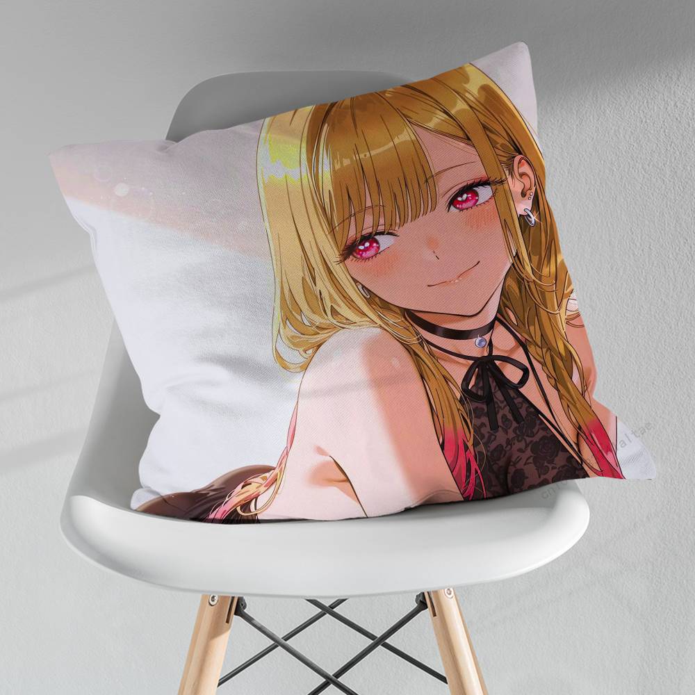 KKitagawa MMarin Cute pillow over living room sofa cushion cover home decoration bedroom room bed pillow cover