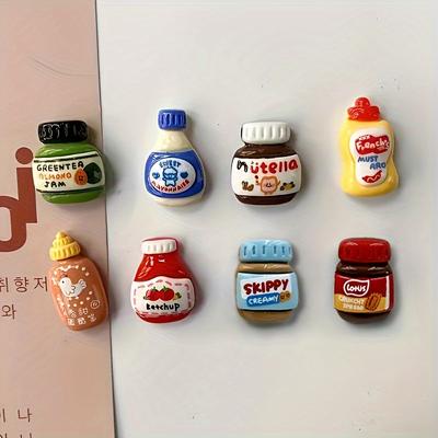 8 Stück Süßes Kawaii Cartoon Kühlschrankmagneten Set - Vielseitige DIY Dekoration für Küche, Büro-Whiteboards & Geschirrspüler