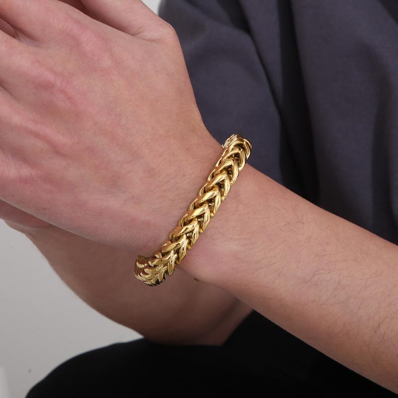 Trendy Minimalist Dragon Bone Chain Titanium Steel Bracelet