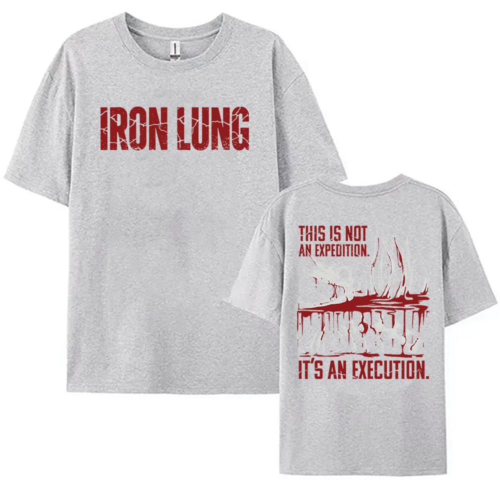 Unisex Women Men Clothing Horror Film Iron Lung T-shirt Short Sleeve Cotton Summer Tees Casual Fashion Design Graphic Merch Tops