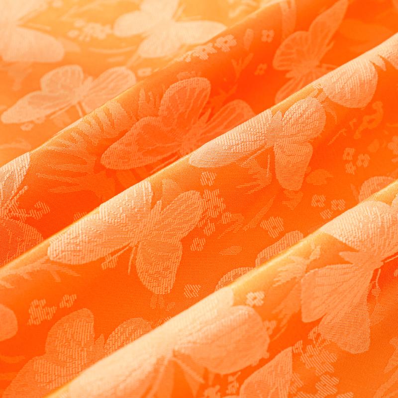 

Dark pattern butterfly flower small fresh jacquard fabric imitation acetate Tencel women s cheongsam dress boy Loaded with jacqu 1 yard&150cm маджента