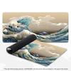 Japanese Mouse Pad Gamer Waves Playmat Gray Art Aesthetics XL Computer Home HD Mousepad XXL Office Soft Non-Slip PC Table Mat
