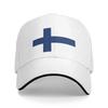 Cappellino da Baseball alla Moda con Bandiera della Finlandia Uomo Donna Traspirante Cappello da Papà Sportivo