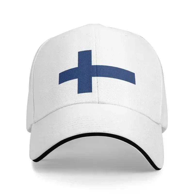 Cappellino da Baseball alla Moda con Bandiera della Finlandia Uomo Donna Traspirante Cappello da Papà Sportivo
