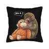 Punch Monkey Comic Style Art Square Pillowcases Polyester Sofa  Cushion Case Cute Home Decoration Pillowcase