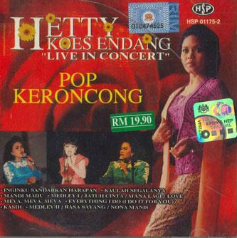 

CD HETTY KOES ENDANG - Pop KERONCONG HSP011752 HSP Non Japan Latin Used