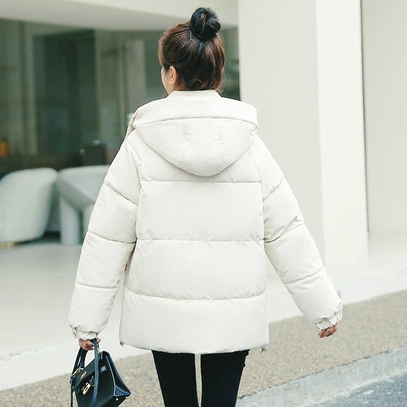 Short New Loose Cotton-padded Bread Clothes Winter Large Size Hooded Warm Jacket
