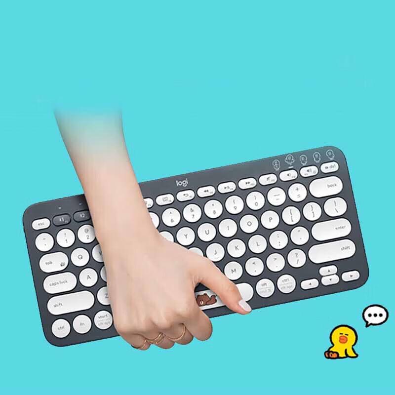 Logitech K380 Multi-Device Bluetooth Keyboard - Brown Bear Edition