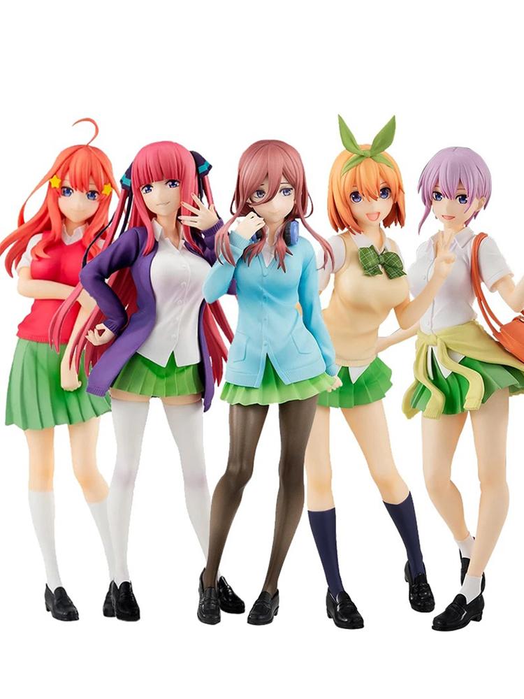 Figure Anime Nakano Ichika Nakano Nino Nakano Miku Nakono Yotsuba Nakano Itsuki Figure Bambola Modello PVC Giocattolo collezione Regali 18cm