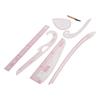 7 Stück Französische Kurvenlineale Transparentes PVC CM MM Hohe Genauigkeit Langlebiges Nählineal-Set für DIY