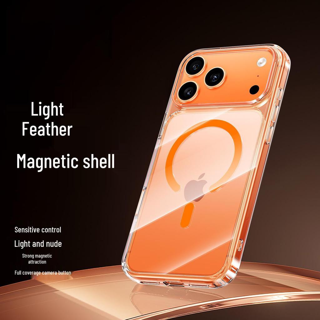 iPhone 17 Pro Max Magnetic Transparent Case with Drop Protection