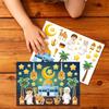 Cartoon Diy Moon Stickers Party Gift Label Stickers Set For Middle East Ramadan Eid Al-Fitr Festival Party Diy Scene Decoration