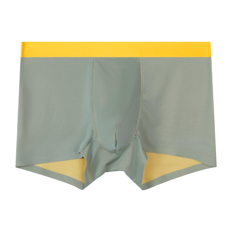 Men's Seamless Double-Sided Modal Boxer Briefs - Breathable, Antibacterial Mulberry Silk Crotch