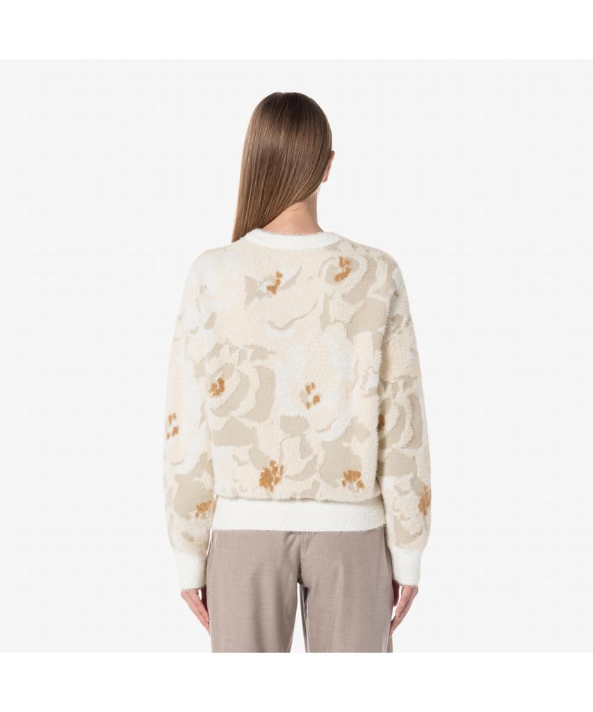 LACOSTE Women'S Flower Jacquard Intarsia Sweater Af2587-54N Id2