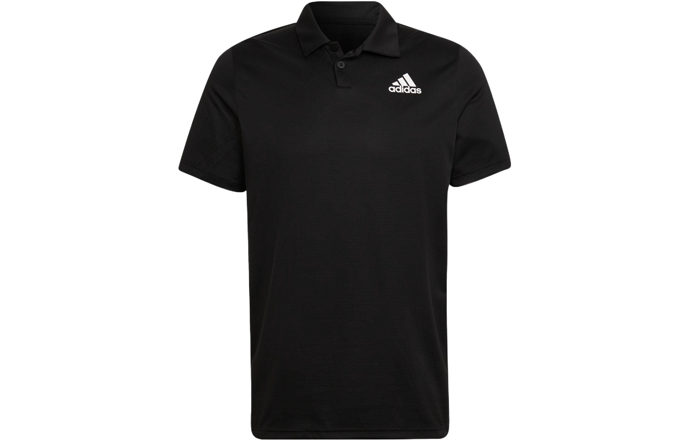 Adidas Polo Shirts Men s Black Polo Collar Moderate Straight Fit HC2716 S