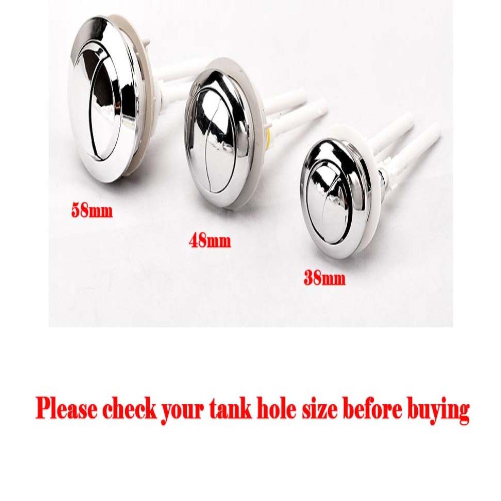 1pc ABS Toilet Water Tank Button Round Valve Toilet Flusher Dual Push Flushing Button  Closestool